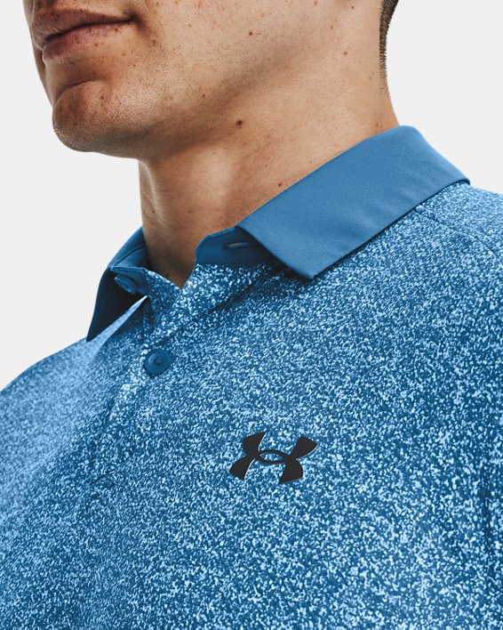 Polo UA Iso-Chill pour homme, Blue, pdpMainDesktop image number 3